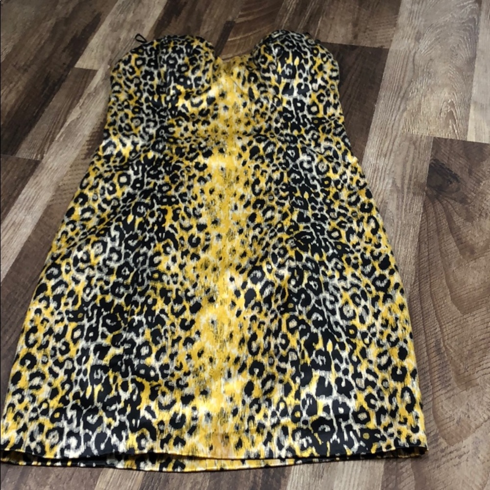 Yellow Leopard dress